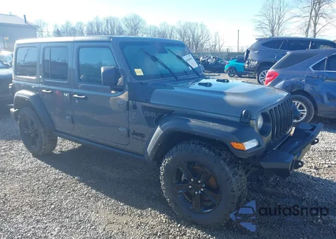 2021 Jeep Wrangler Unlimited Sport Altitude 4X4 из США, поврежденный, VIN 1C4HJXDN7MW814115